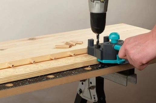 Dowelmaster Wolfcraft, 4640000, për bashkime druri, E zezë Dowelmaster Wolfcraft, 4640000, për bashkime druri, E zezë