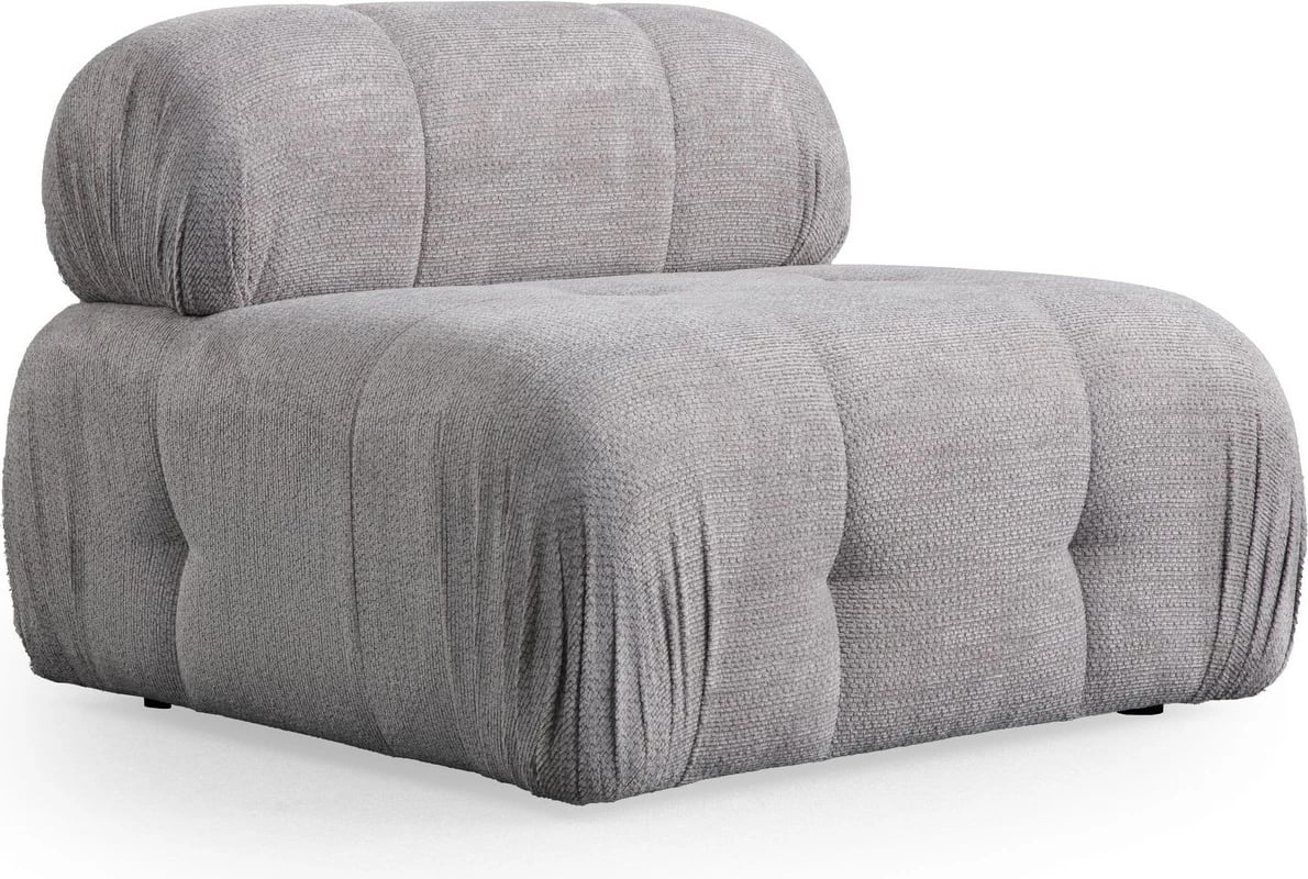 Karrige një vendëshe Atelier del Sofa Petite O1, gri e çelët