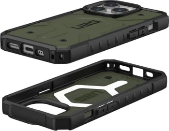 Mbështjellës UAG Pathfinder MagSafe për iPhone 15 Pro, i gjelbër