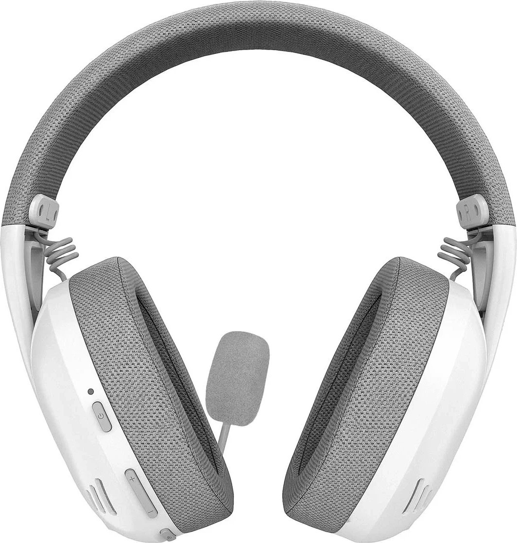 Kufje gaming Rampage CRACKH11, 7.1, wireless, të bardha