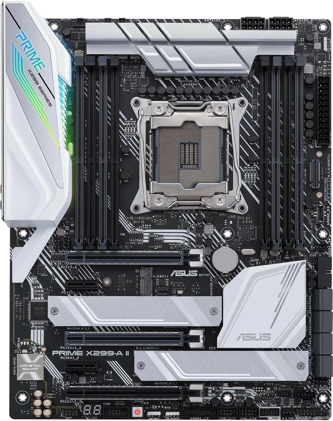 Pllakë amë ASUS Prime X299-A II, Intel, LGA 2066, DDR4-SDRAM, 256 GB