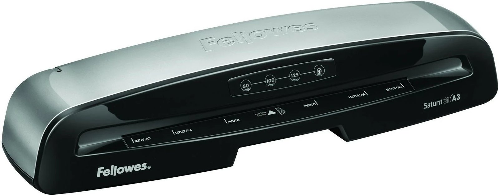 Laminator Fellowes Saturn 3i, A3, i ftohtë/ngrohtë, e zezë/argjendtë