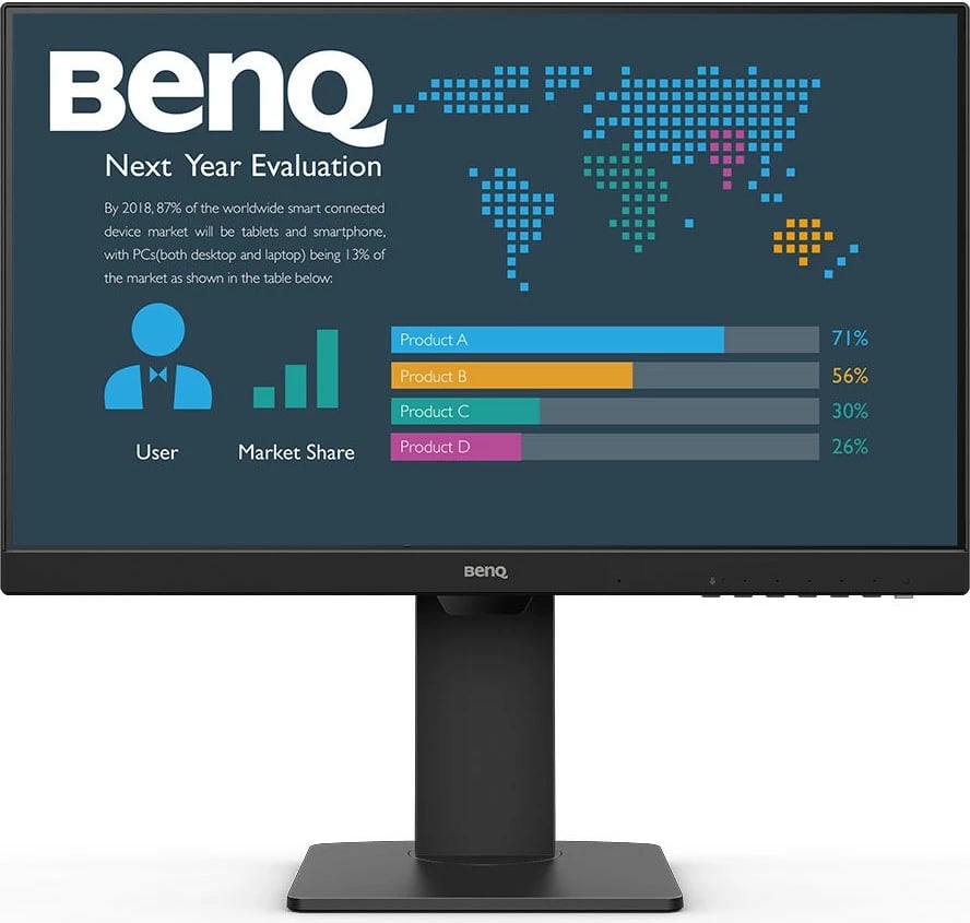 Monitor BenQ BL2486TC, 23.8", Full HD, i zi