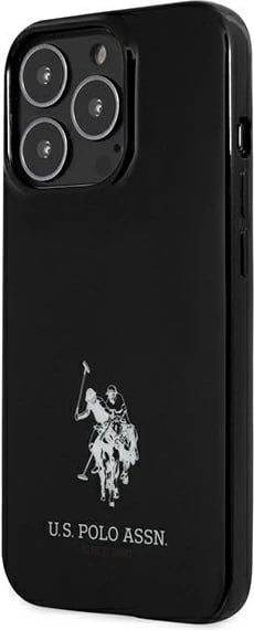 Mbështjellës U.S. Polo Assn. USP000121 për iPhone 13/13 Pro 6.1", i zi, hardcase Horses Logo