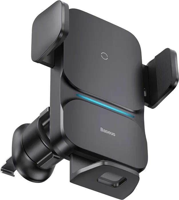 Mbështjellës Baseus Wisdom CGZX000001 për makinë, me karikim wireless 15W, i zi
