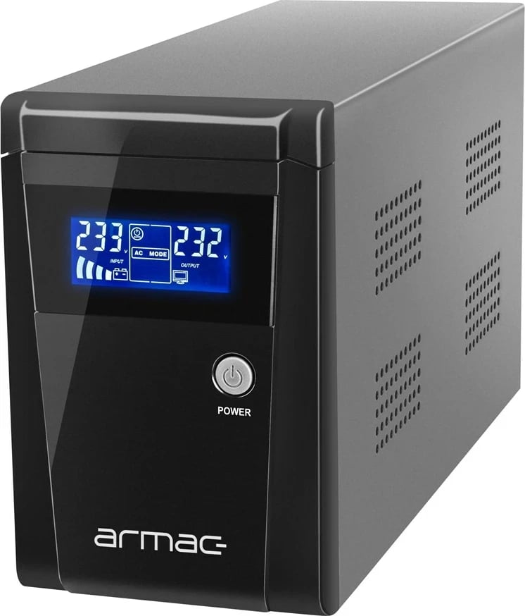 UPS Armac O/1000E/LCD me ekran LCD, 3 dalje AC, i zi