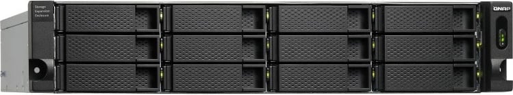 Kasë QNAP TL-R1200C-RP 12-bay, rackmount 2U, USB-C 3.2 Gen2, e zezë/gri
