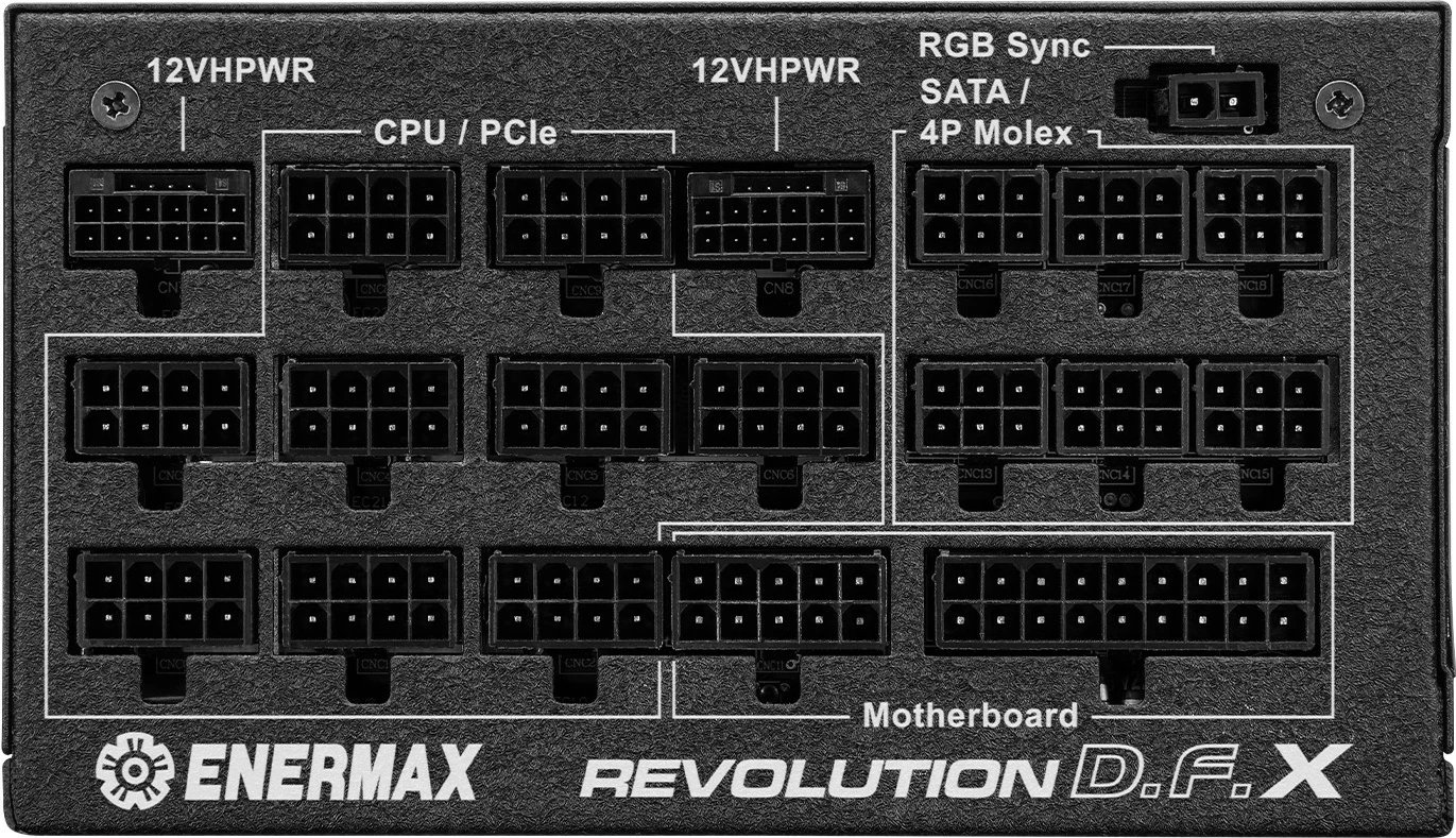 Furnizues energjie Enermax Revolution D.F.X ERT1650EWT, 1650W, 80 PLUS Gold, kabllo modulare, i zi me RGB
