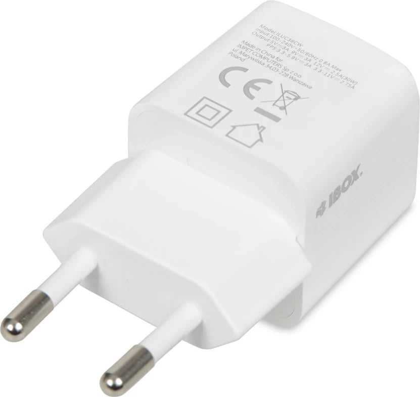 Karikues udhëtimi  I-BOX, C38, PD30W, i bardhë