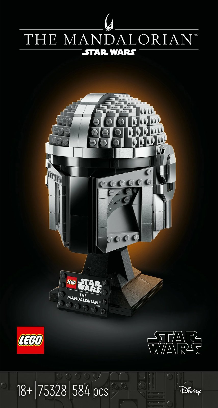 Set ndërtimi LEGO Star Wars The Mandalorian Helmet, 584 pjesë, shumëngjyrësh