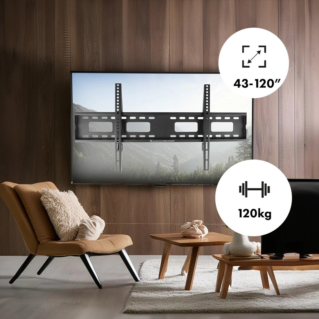 Mbajtëse muri Maclean TV MC-420, 43"-120", alumini