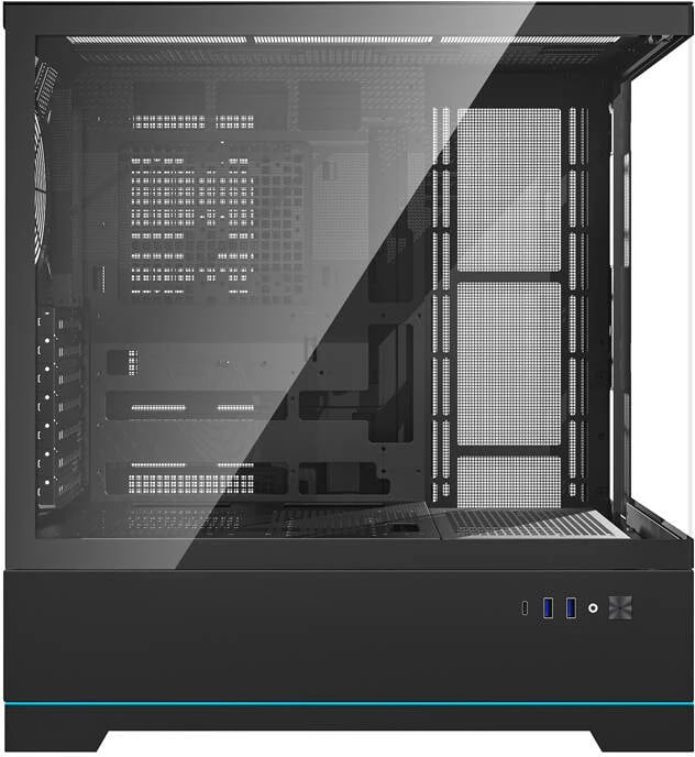 Kasë Darkflash DY451, Big Tower, pa ventilatorë, e zezë
