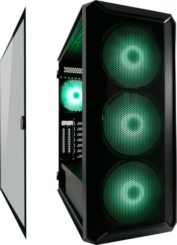 Kasë LC-Power Gaming 804B, Midi Tower, ATX, micro ATX, Mini-ITX, e zezë