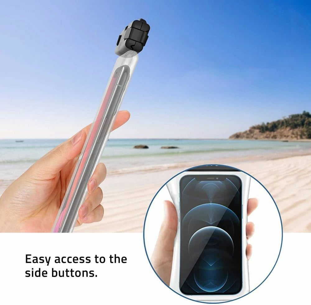 Mbështjellës universal i papërshkueshëm nga uji për celular Tech-Protect UWC7, deri 6.9", i zi