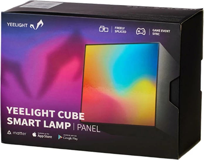 Panel ndriçimi smart Yeelight Cube, YLFWD-0009, me bazë, shumëngjyrësh