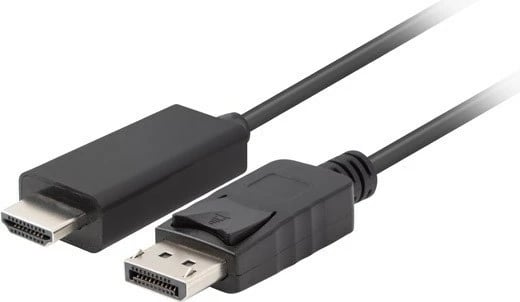 Kabllo Lanberg, HDMI në DisplayPort, i zi