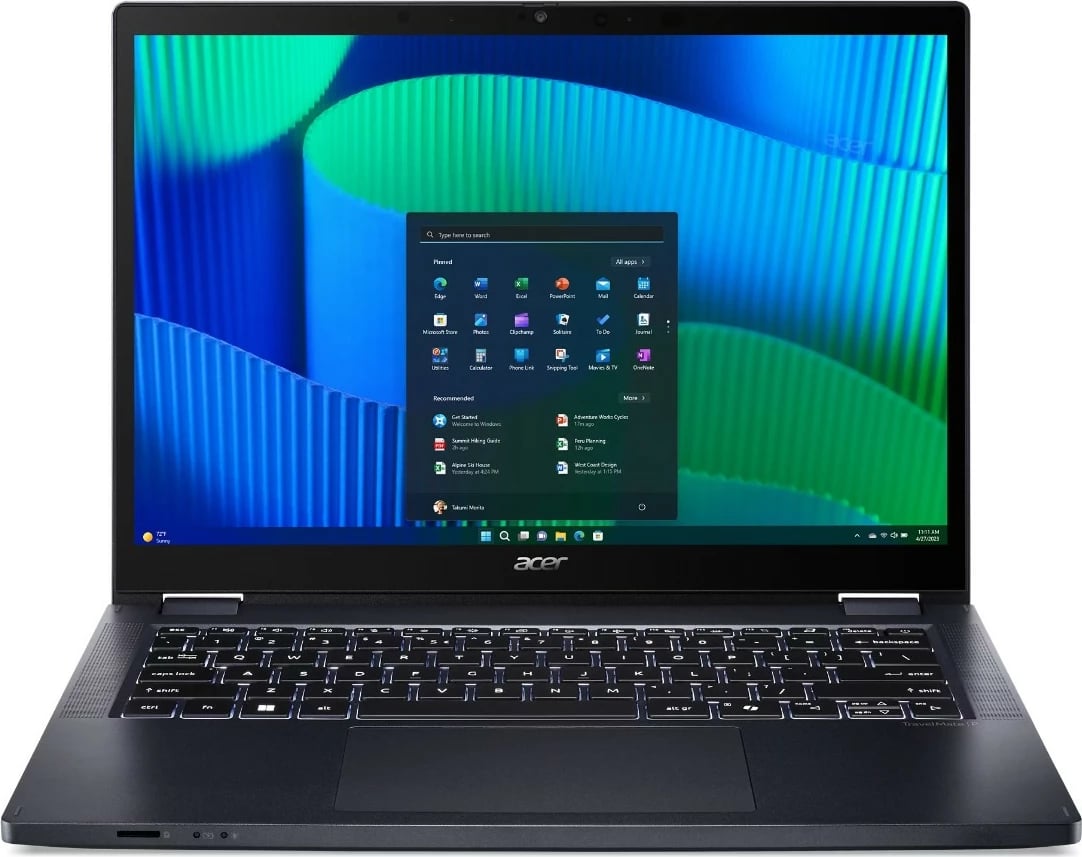 Laptop Acer TravelMate TMP414RN-54-TCO-75K1, Intel Core Ultra 7, 16 GB RAM, 512 GB SSD, 14", Windows 11 Pro