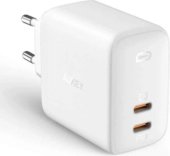 Karikues muri AUKEY PA-B4 Omnia Duo, 65W, 2x USB-C, i bardhë