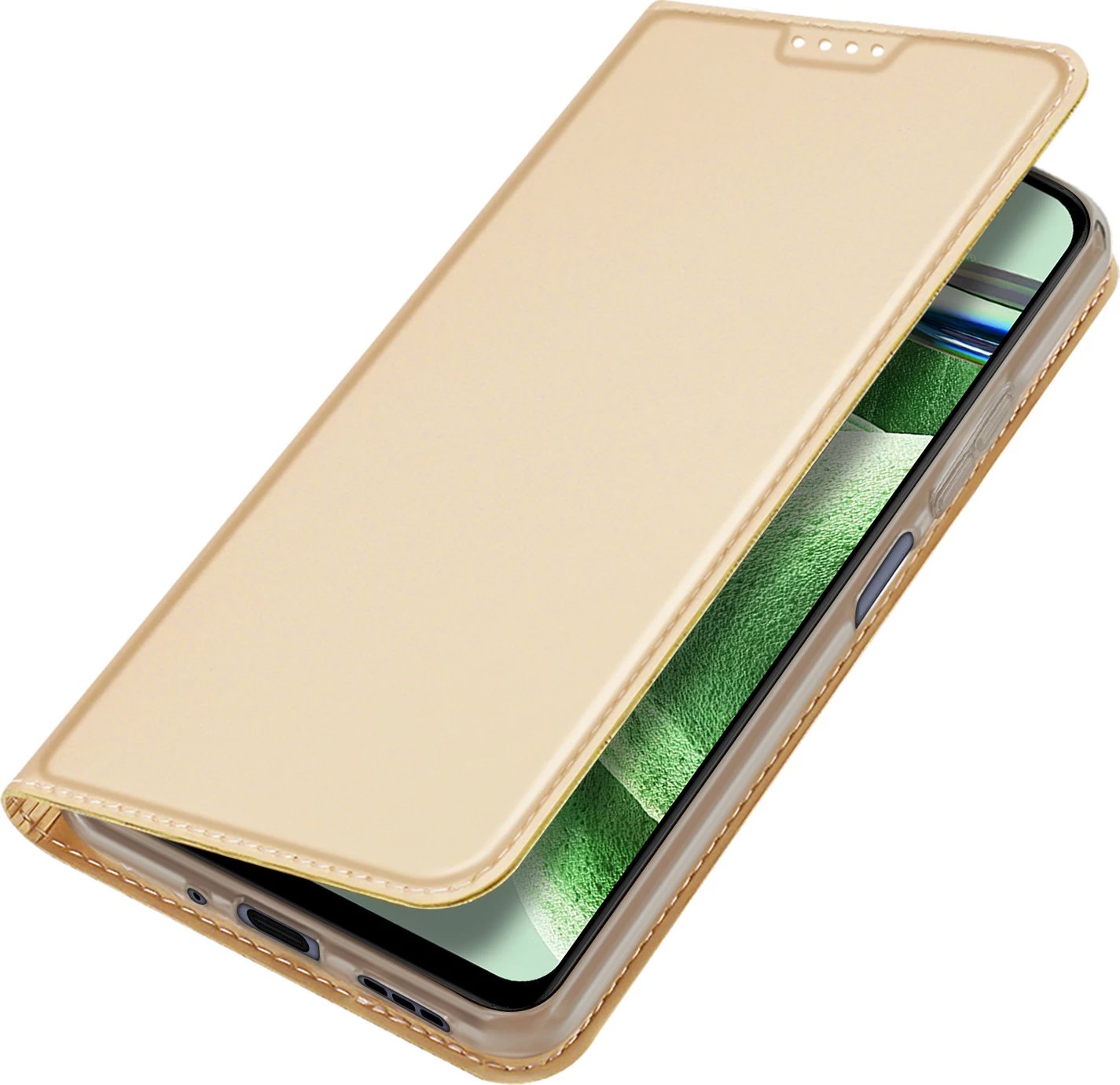 Mbështjellës Dux Ducis Skin Pro për Xiaomi Redmi Note 12 Pro+, me xhep karte, stand, Gold