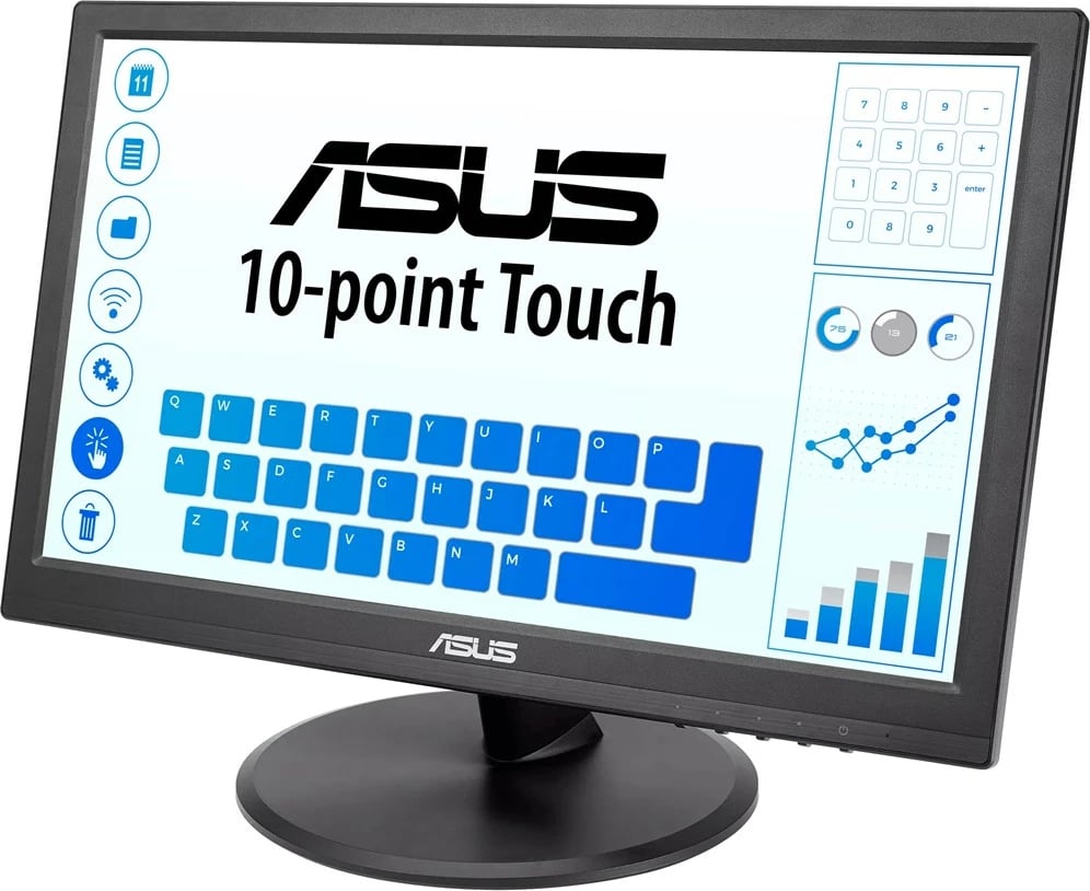 Monitor Prekës ASUS VT168HR, 15.6 inç, LED, i Zi