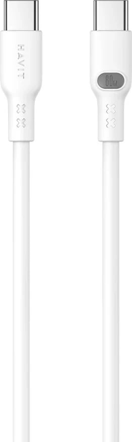 Kabllo karikimi Havit CB6279, Type-C, 1m, Bardhë