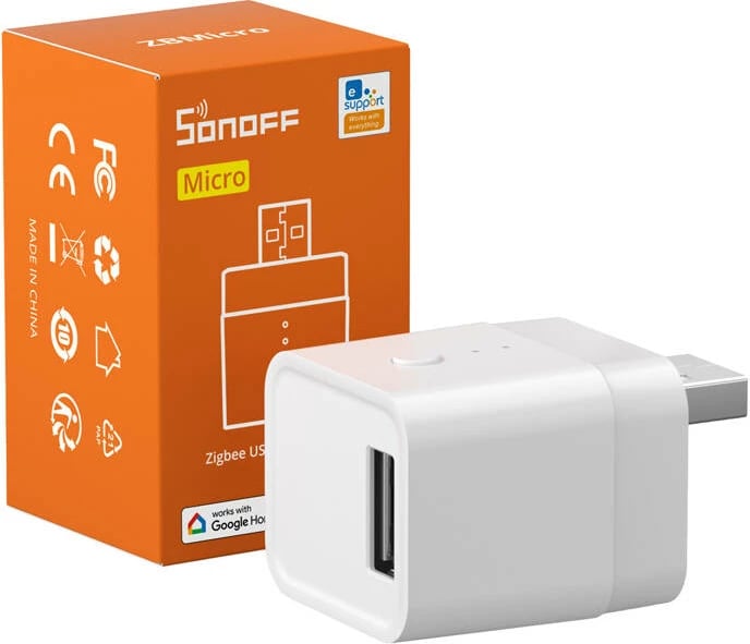 Adapter i mençur USB ZigBee Sonoff ZBMicro, 36W, i bardhë