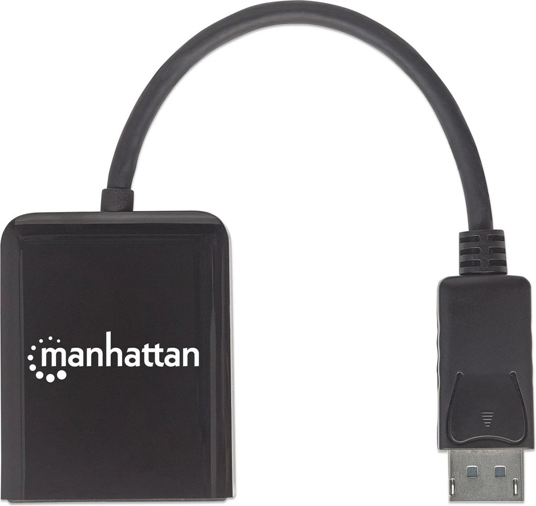 Pajisje ndarëse DisplayPort Manhattan, e zezë