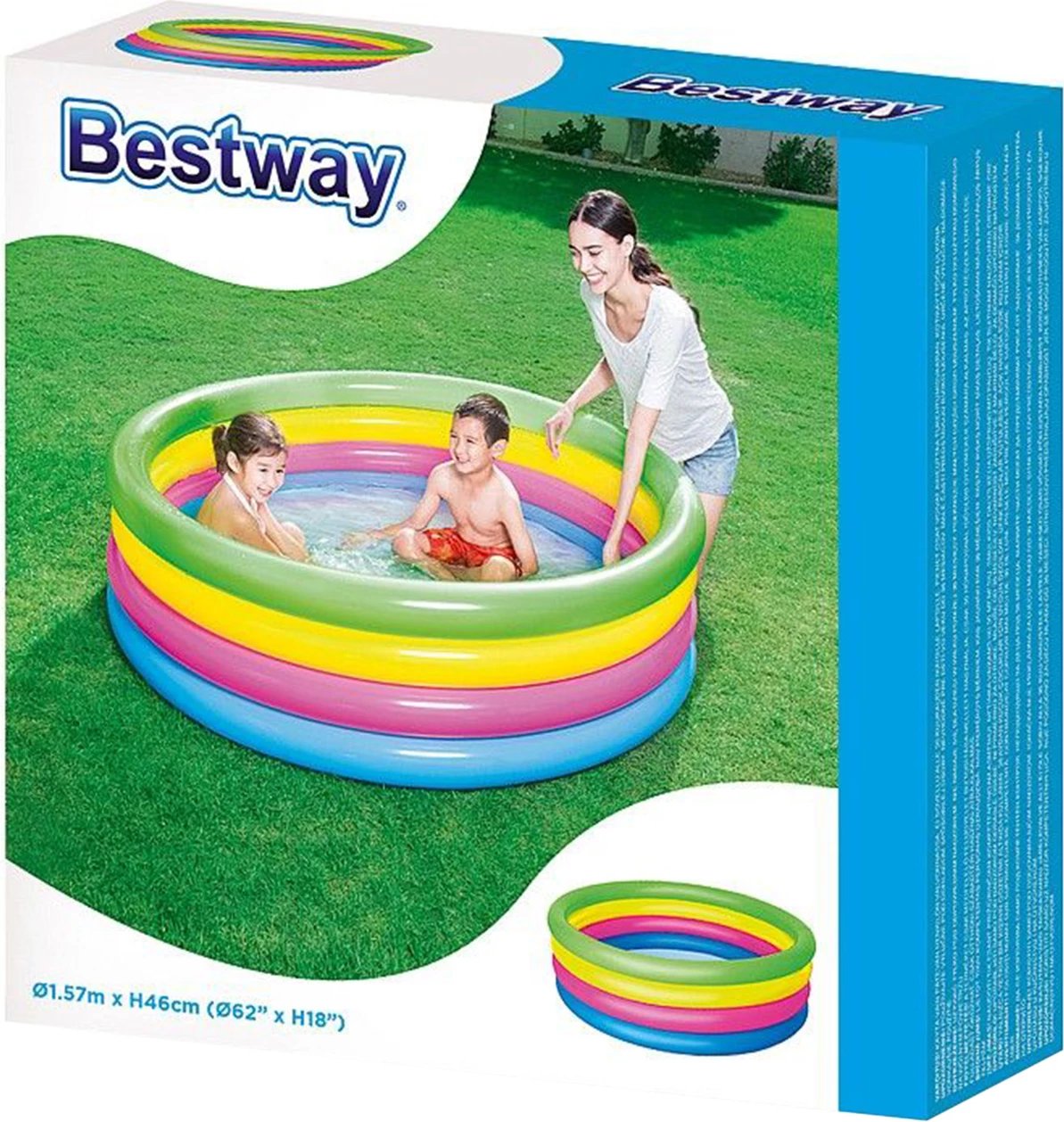 Pishinë e fryshme për fëmijë Bestway, katër unaza