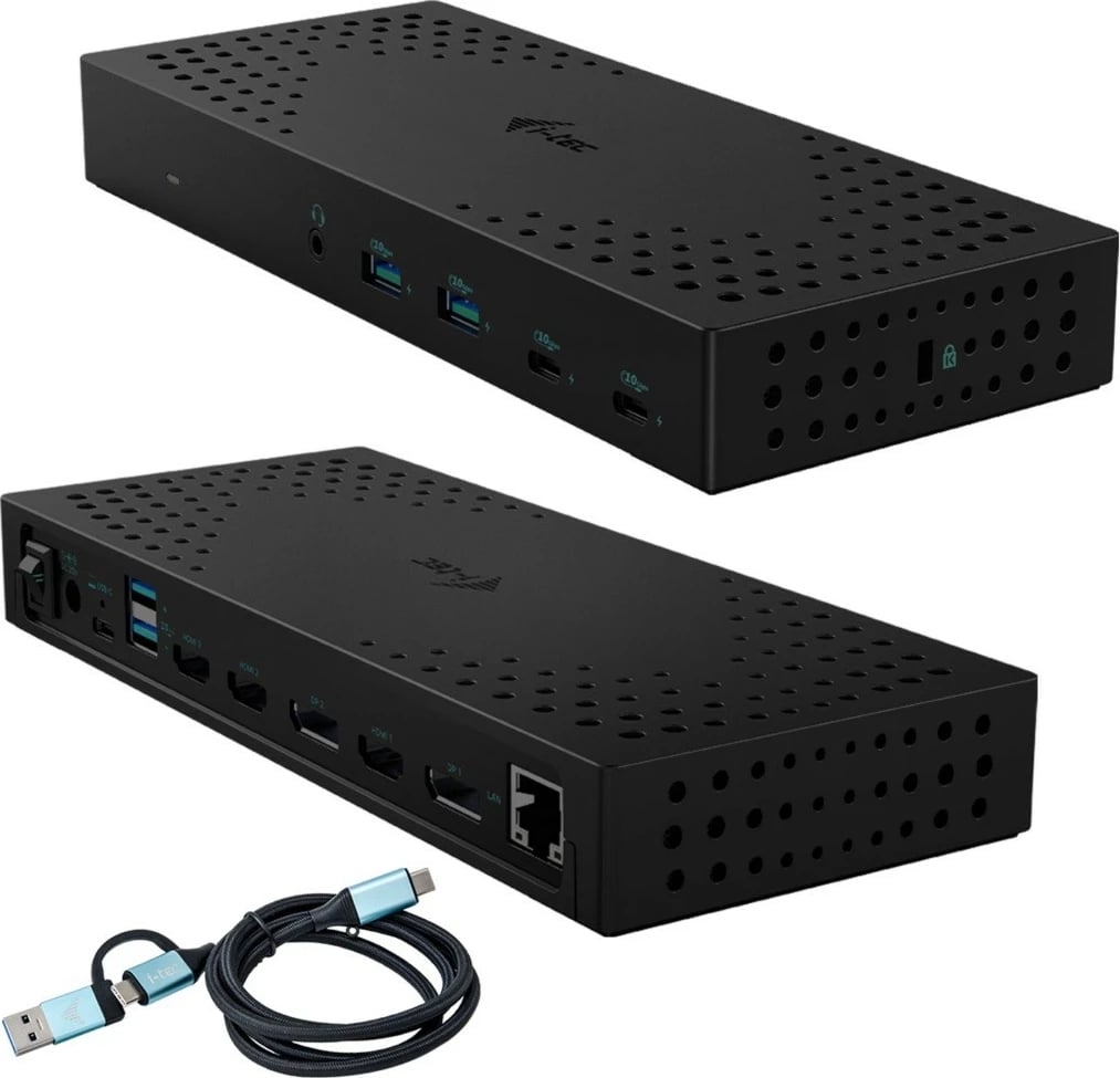 Stacion dokimi i-tec CATRIPLE4KDOCKPD2, 3x 4K, USB 3.0/USB-C/Thunderbolt, 100W, i zi