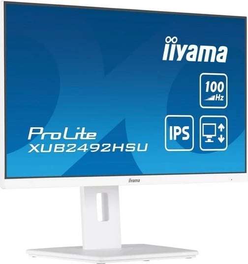 Monitor iiyama ProLite XUB2492HSU-W6, 24'', IPS, Full HD, 0,4ms, 100Hz, e bardhë