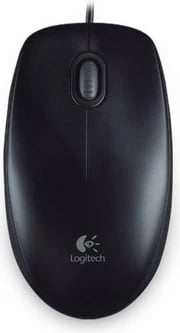 Maus Logitech B100, me kabllo, USB, i zi