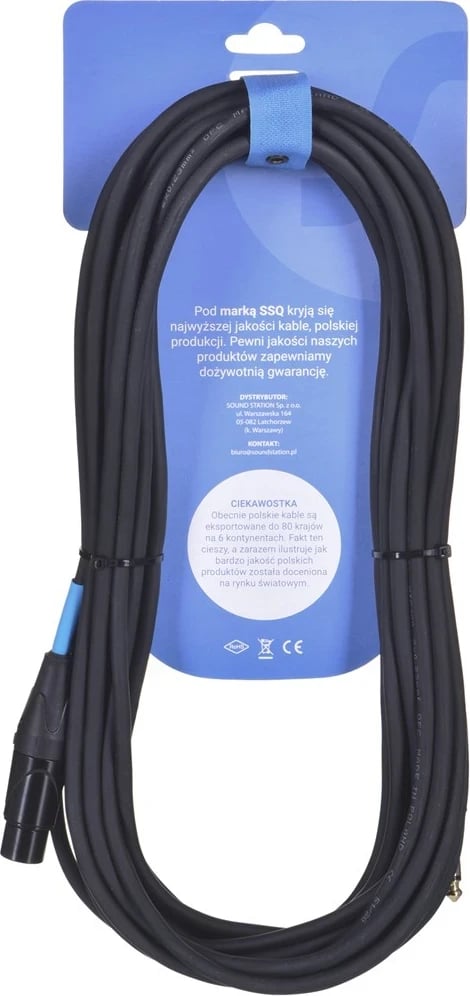 Kabllo SSQ XZJM10 - Kabllo femër mono - XLR, 10 metra