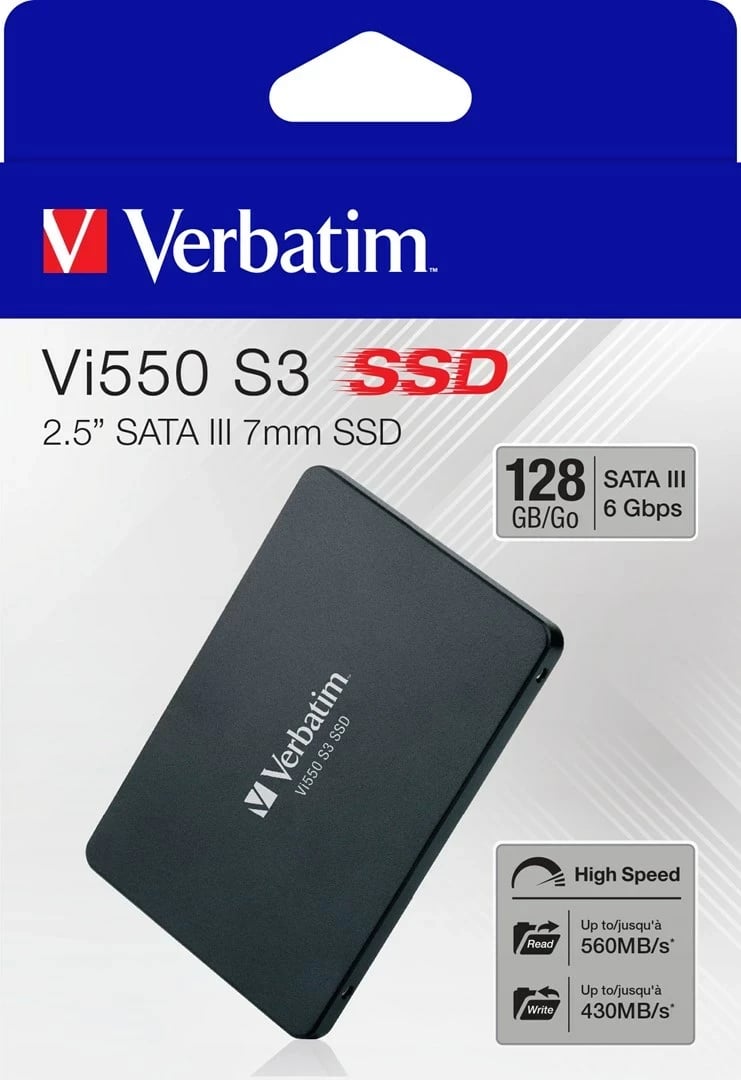 SSD Verbatim Vi550 S3, 128GB, 2.5"