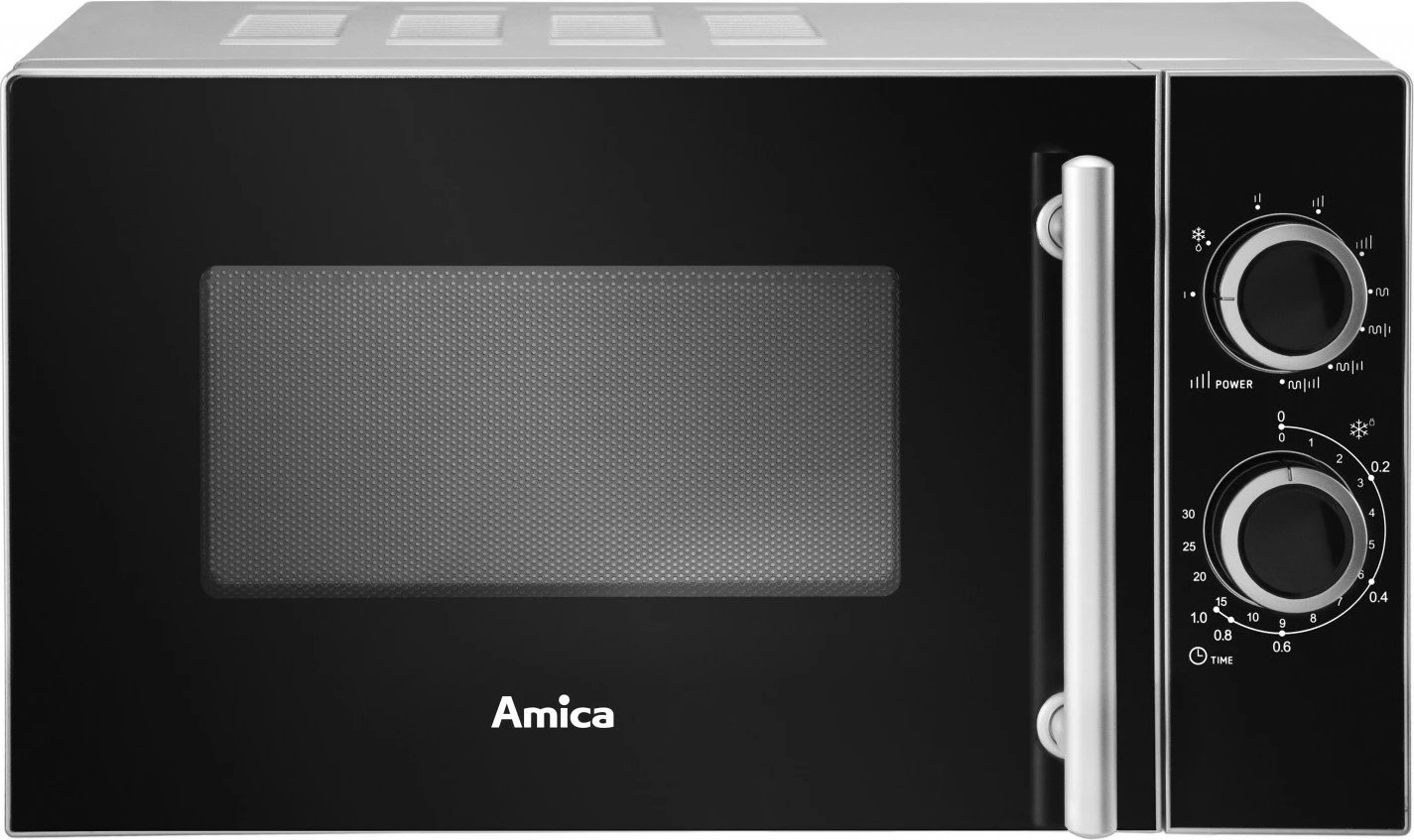 Furrë mikrovale Amica AMGF20M1GS, 20L, Grill, E zezë/Argjendtë