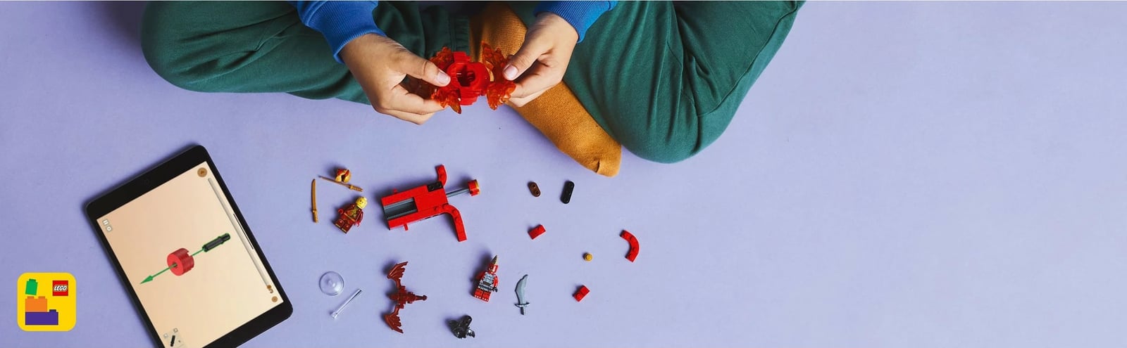 Set ndërtimi LEGO Ninjago 71823 Kais Drachen-Spinjitzu-Spinner, 54 pjesë, multikolor
