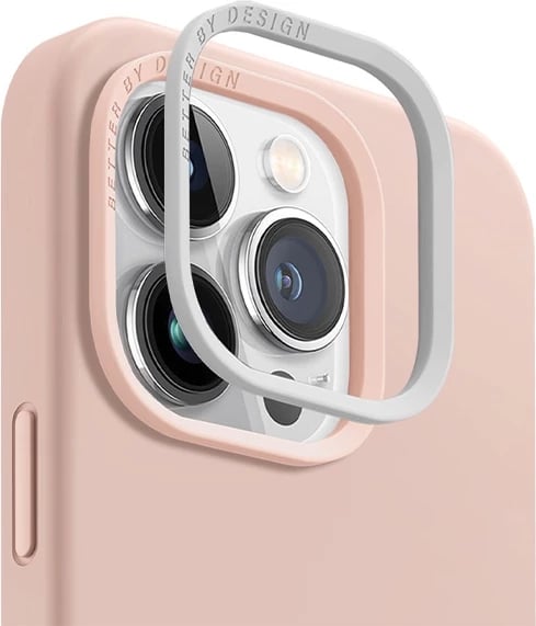 Mbështjellës UNIQ Lino Hue Magclick për iPhone 15 Pro, rozë