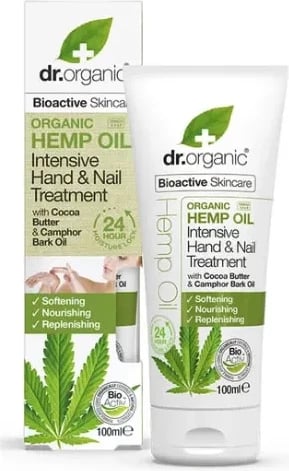 Trajtim për duar dhe thonj Dr. Organic Hemp Oil unisex 100ml