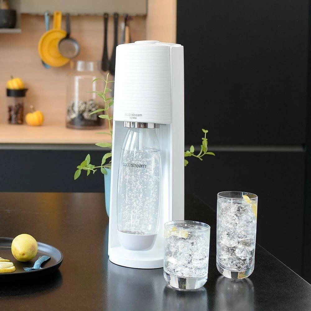 Aparat për gazim uji SodaStream Terra, plastikë, 1 L, 60 L, bardhë