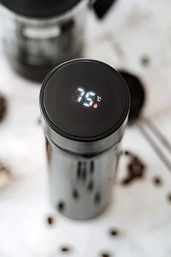 Termos, Adler AD 4506, ekran LED, 473 ml, e zezë