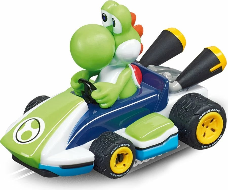 Set pistë garash, Milly Mally, Carrera FIRST Nintendo Mario Kart Mario & Yoshi, 2.4 m, Multicolor, set 2 makina