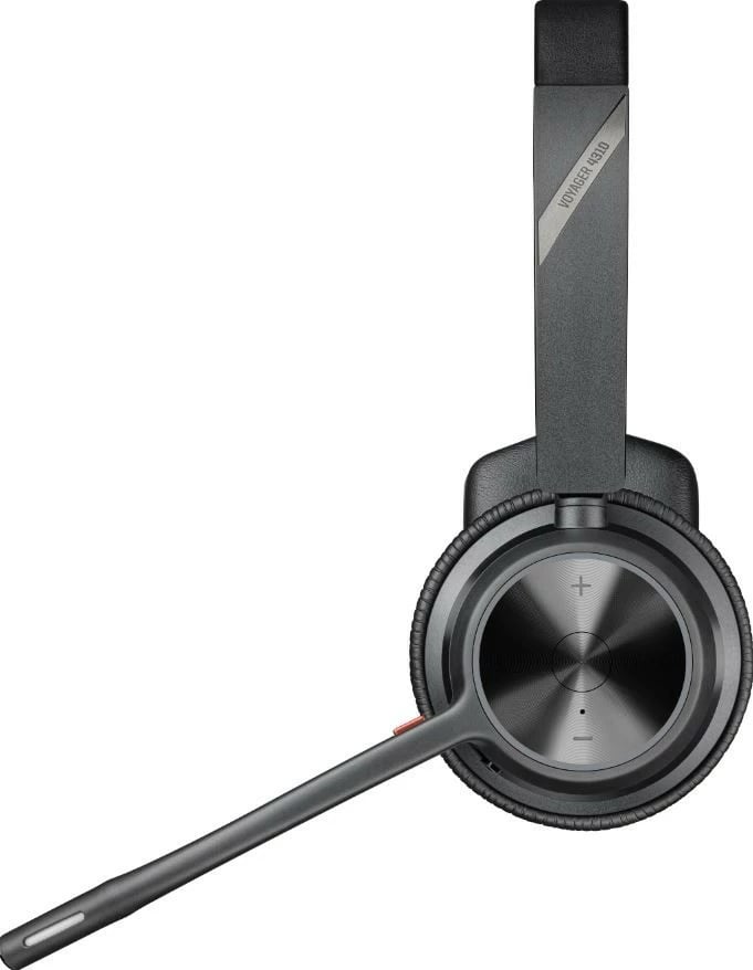 Kufje mono Bluetooth Poly Voyager 4310 MS-Teams me BT700 dhe bazë karikimi, e zezë