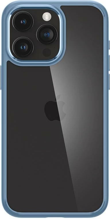 Mbështjellës Spigen Ultra Hybrid për iPhone 15 Pro Max, Kaltër e lehtë