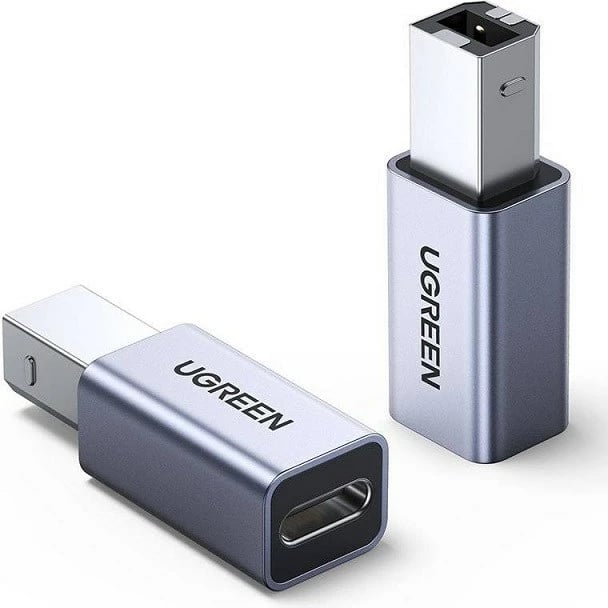Adapter UGREEN USB Type-C në USB Type-B, 20120, Gri