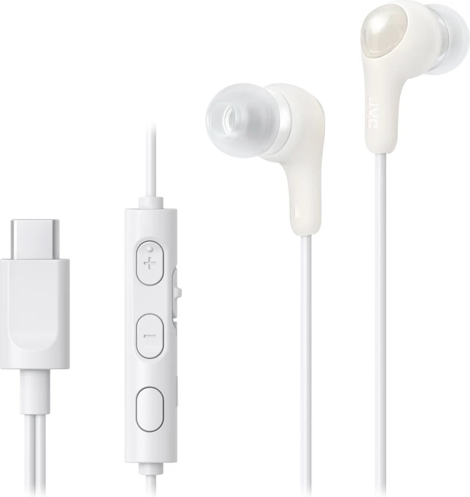 Kufje JVC HA-FR9UC Gumy Connect, me mikrofon, USB-C, të bardha