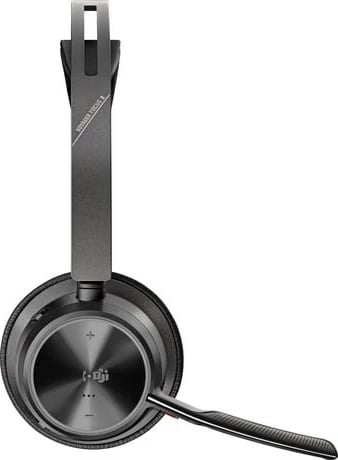 Kufje POLY Voyager Focus 2 me stacion karikimi, Bluetooth, USB-C/A, e zezë
