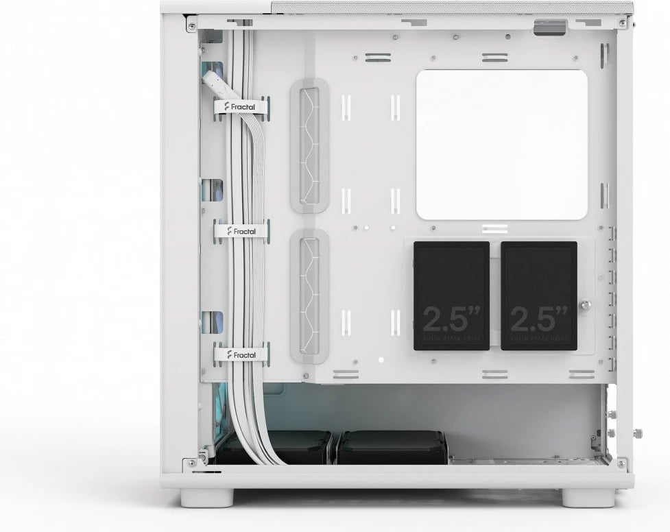 Kasë Fractal Design Epoch White TG RGB Clear Tint, Midi Tower, ATX, e bardhë