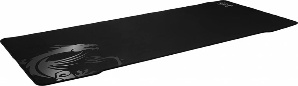 Mauspad MSI AGILITY GD70 Pro Gaming, 900mm x 400mm, sipërfaqe mëndafshi për lojtarë, dizajn dragoi, bazë gome anti-rrëshqitëse, skaje të qepura, e zezë