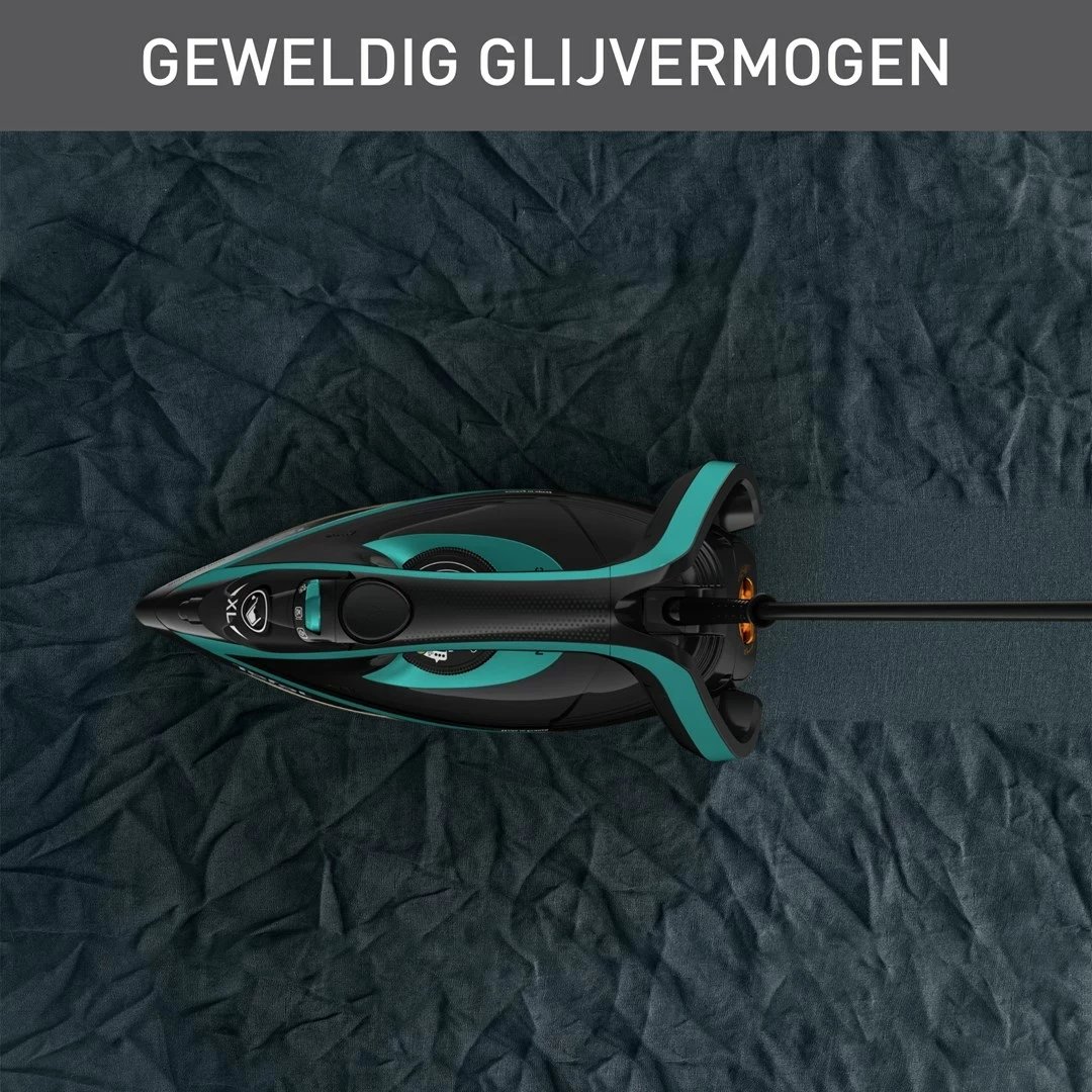 Hekur Tefal Puregliss FV8066, 3000 W, Zi, Kaltër