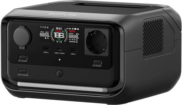 Stacion portativ energjie EcoFlow RIVER 3 Plus, 286 Wh, LiFePO4, gri