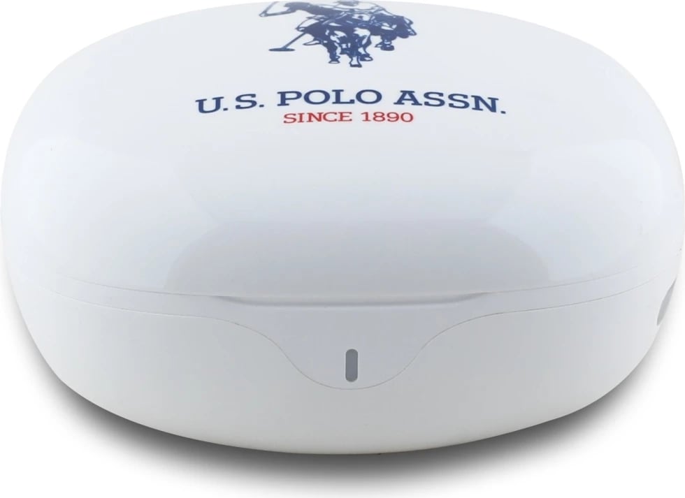 Kufje TWS U.S. Polo Assn. DH Logo, Bluetooth 5.4, me kuti karikimi, të bardha